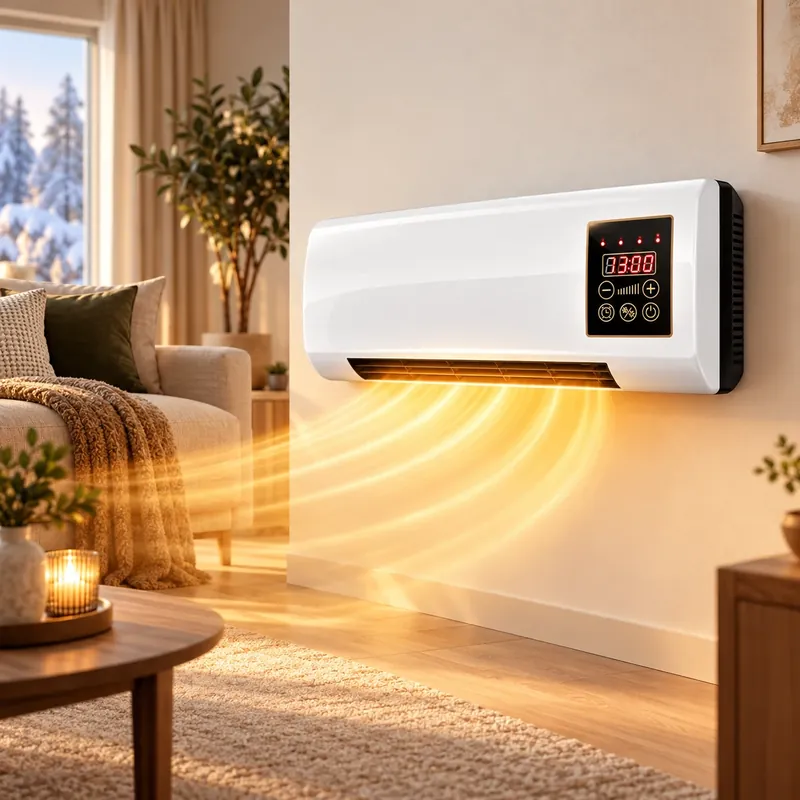 Power Heat Pro wall heater in a warm living room