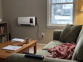 Living room with Power Heat Pro on the wall