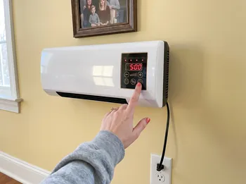 Pressing the power button on Power Heat Pro